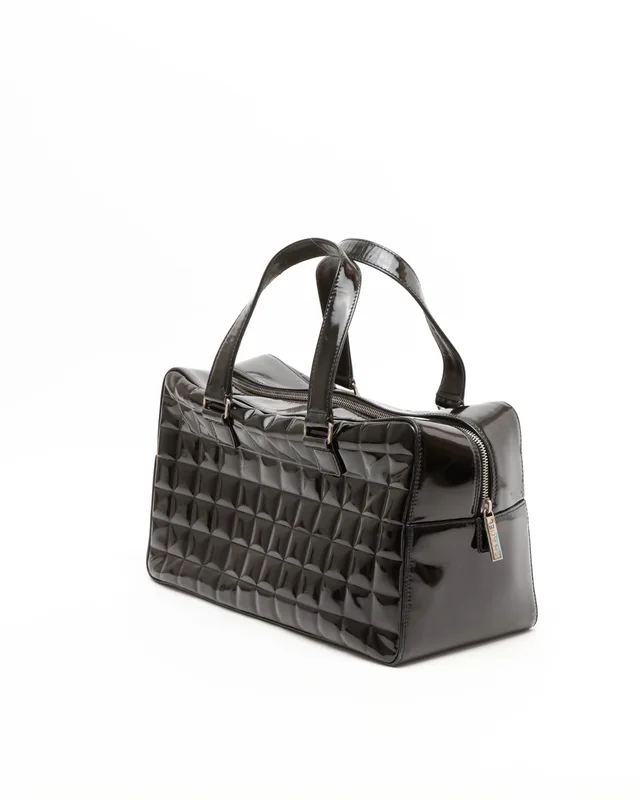 Chanel Patent Chocolate Bar Bag in Brown Patent leather from A Retro Tale, photo 2 of 11