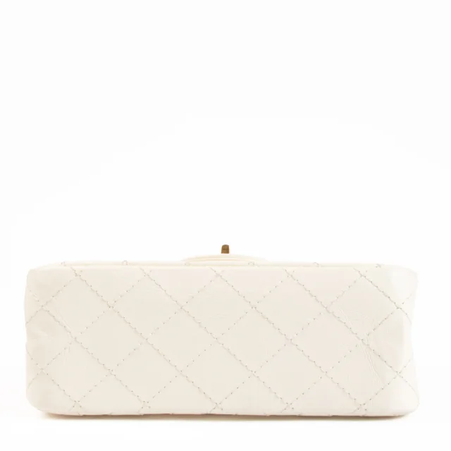 Chanel White Aged Calfskin Reissue 2.55 Mini Handbag in White Calfskin from Labellov, photo 5 of 8