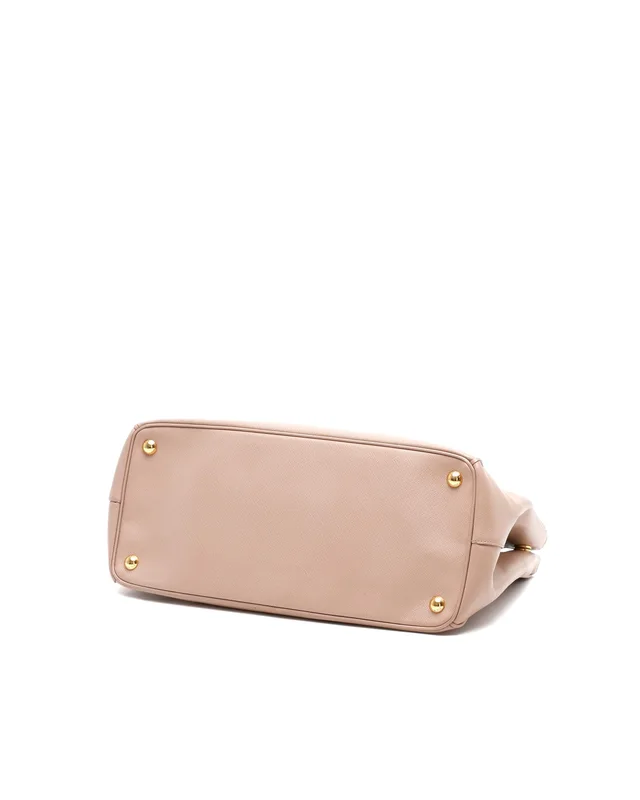 Prada Small Saffiano Lux Double-Zip Galleria Tote Bag in Saffiano leather from A Retro Tale, photo 5 of 10