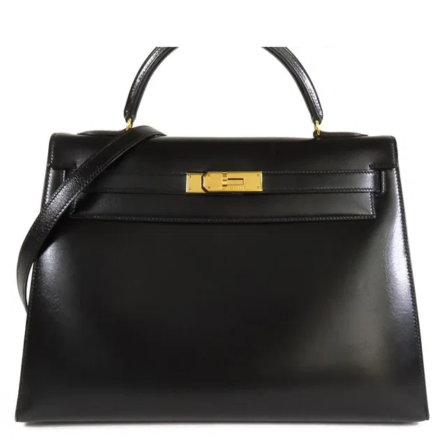 Hermès Kelly 32 Handbag in Box leather from The Reluxe