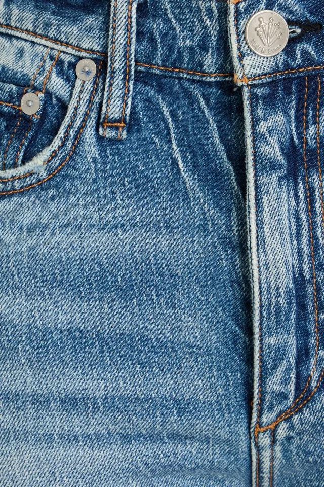 Rag & Bone Wren Cropped Distressed High-Rise Slim-Leg Jeans in Mid denim, photo 4 of 4 from THE OUTNET