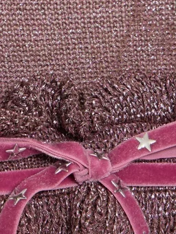 Cormio Cropped Pullover with Ruches in 70% Viscose, 15% Metallic Fiber, 15% Polyamide, photo 4 of 5 from LUISAVIAROMA