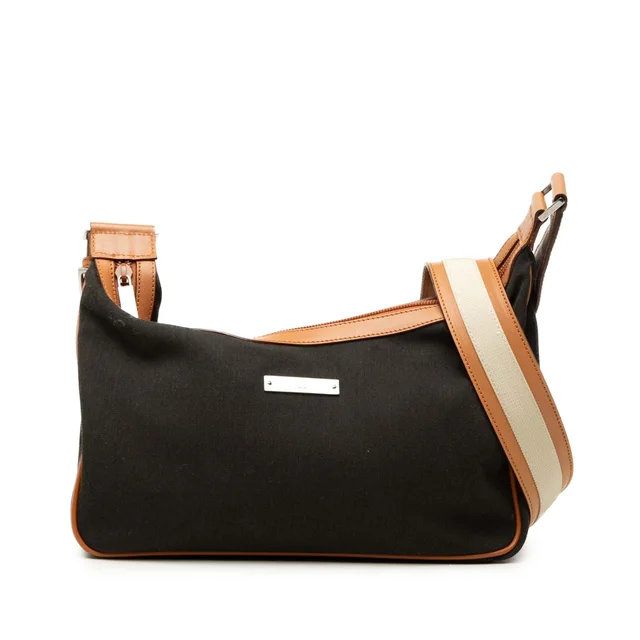 Black Gucci Canvas Crossbody in Black Canvas from Designer Revival, photo 1 of 1