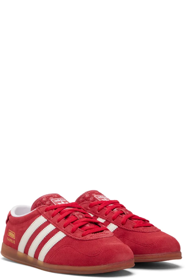 adidas Originals Red Gazelle Lo Pro Sneakers, photo 4 of 5 from SSENSE
