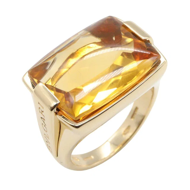 Bvlgari Allegra Citrine Au750 Ring Size 9 from LuxUness