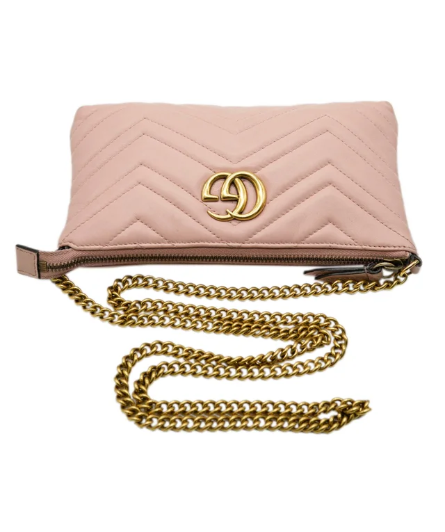 Gucci Ophelia Chevron GG Pochette in Leather from Luxury Promise, photo 5 of 15