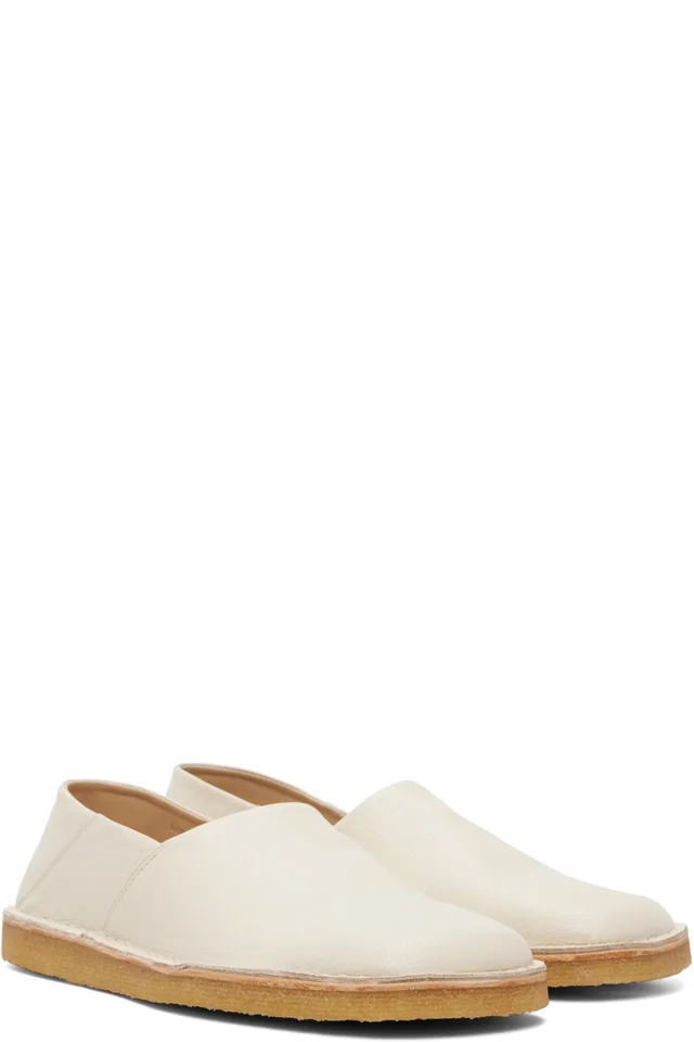 LEMAIRE Off-White Square Slip-on Loafers, photo 4 of 6 from SSENSE