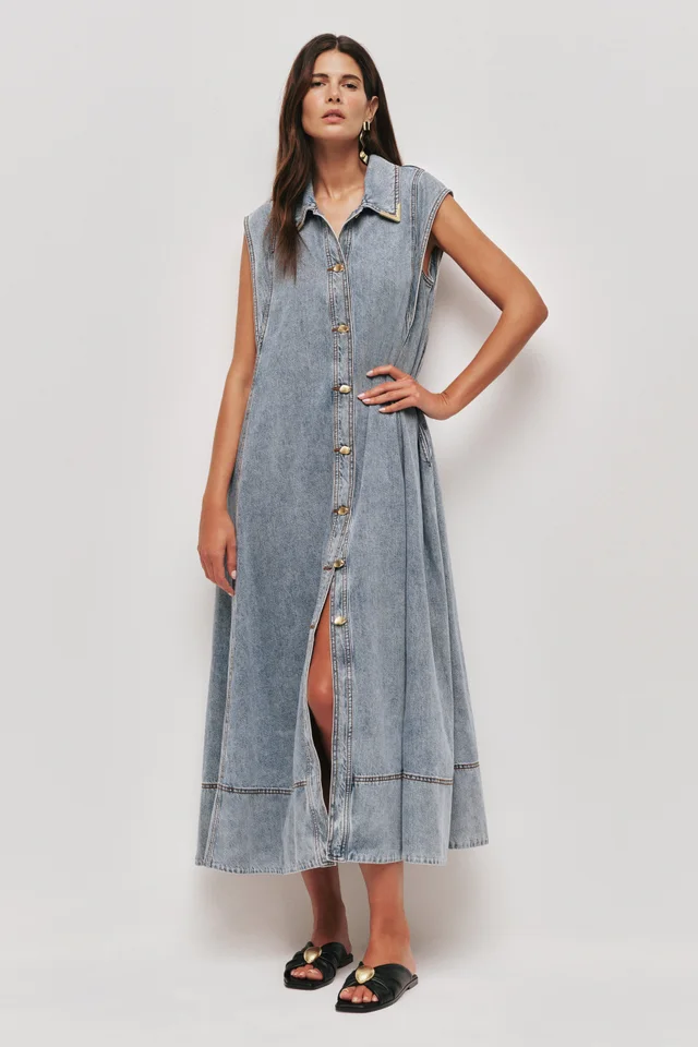 AJE Amara Denim Maxi Dress from Aje, photo 1 of 1