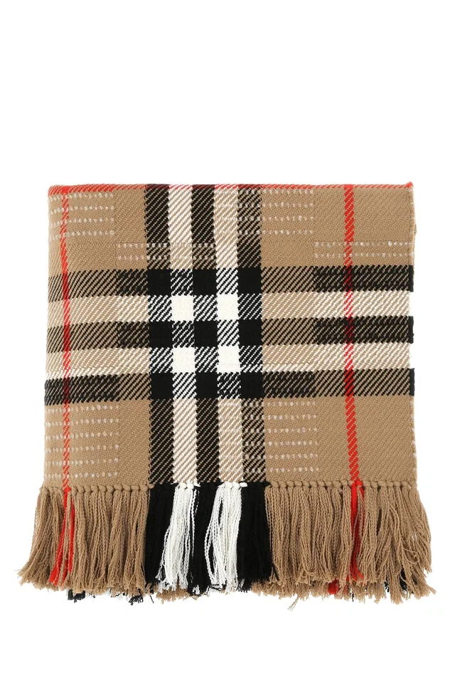Burberry Check Wool Scarf — Multicolor Scarfs in Multicolor Wool from HEWI
