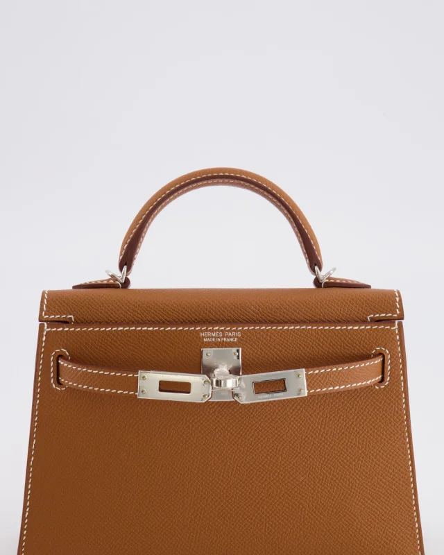 Hermès Mini Kelly II 20 Bag in Gold Epsom leather from Sellier, photo 12 of 21