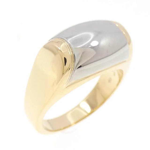 Bvlgari Tronchet Au750 and Steel Ring Size 14 from LuxUness