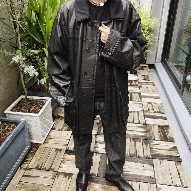 Burberry Leather jacket #48 Black in Black Leather from VINTAGE QOO TOKYO