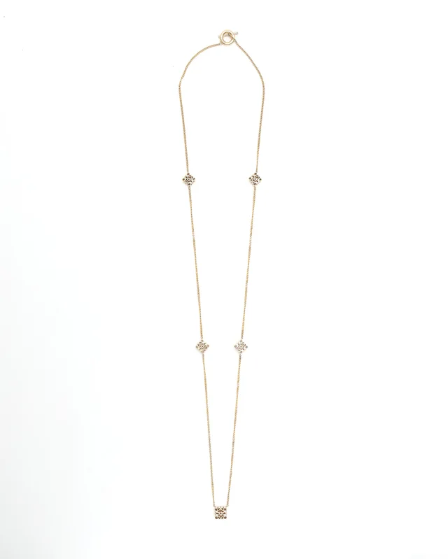 Loewe Anagram Sautoir Long Necklace in Silk from A Retro Tale, photo 2 of 3