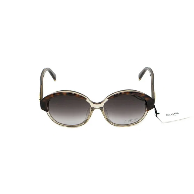 Celine Sunglasses Clear Brown Gold Eyewear in Brown from The Reluxe