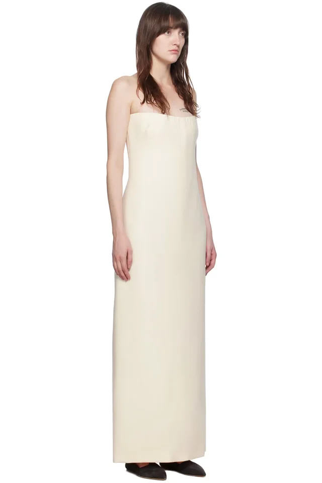 Gabriela Hearst Off-White Opus Maxi Dress, photo 2 of 4 from SSENSE