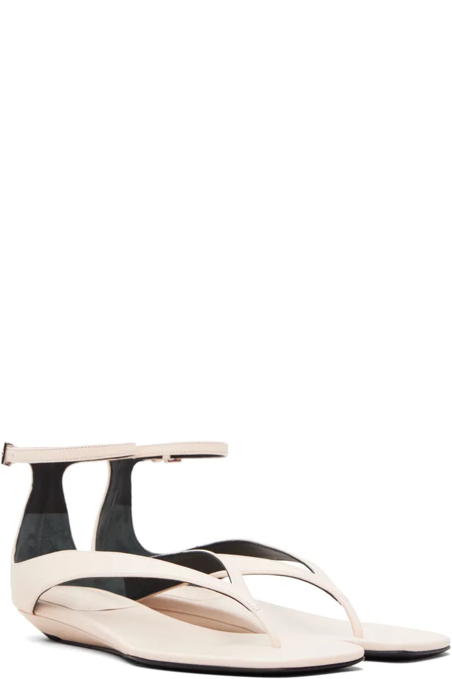 Loulou de Saison Pink Zio Flip Flop Sandals, photo 4 of 5 from SSENSE