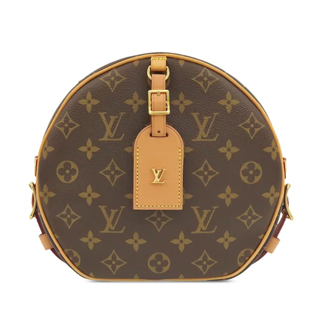 Brown Louis Vuitton Monogram Boite Chapeaux Souple MM Crossbody Bag in Brown Coated canvas from Designer Revival
