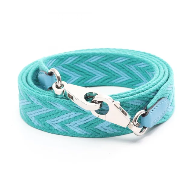 Hermès Shoulder Strap Bandouliere Sangles Zigzag Vert Veron Blue Nole in Blue Swift leather from The Reluxe