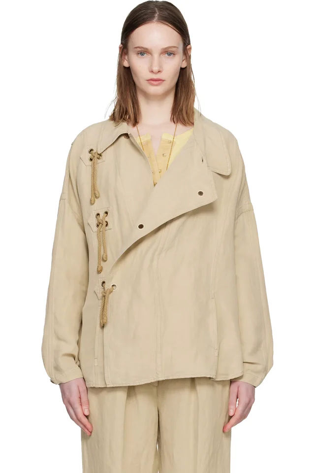 Isabel Marant Beige Sanae Jacket, image 1 of 1 from SSENSE