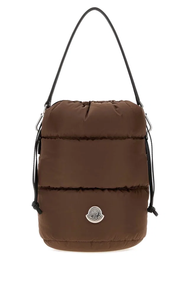Moncler Caradoc Bucket Bag — Brown in Brown Nylon from HEWI