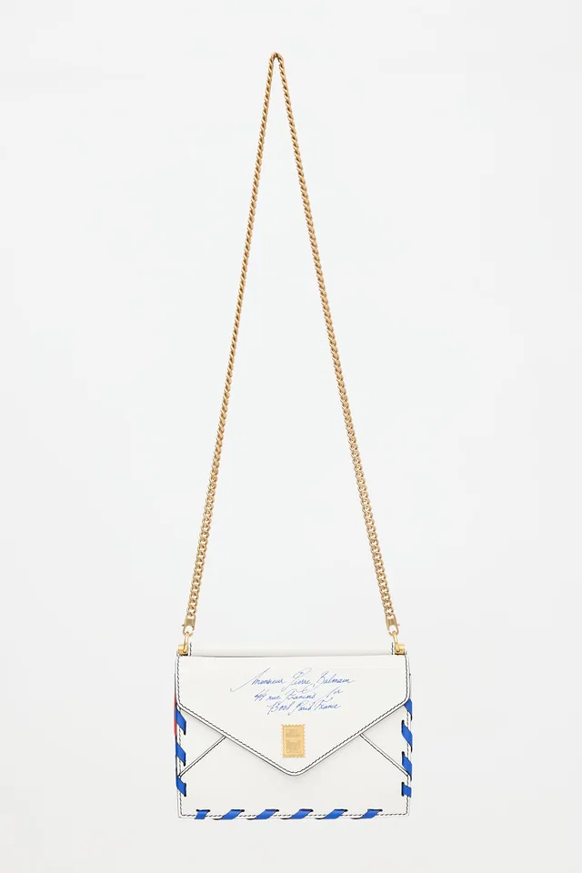 Balmain Leather B Envelope Bag in Leather from VSP Consignment