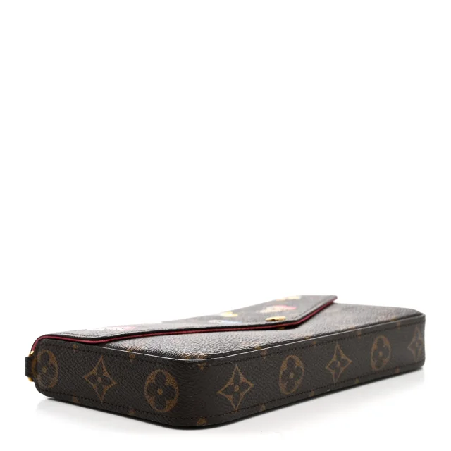 Monogram LV Love Lock Pochette Felicie Chain Wallet in Coated canvas from FASHIONPHILE, photo 5 of 8