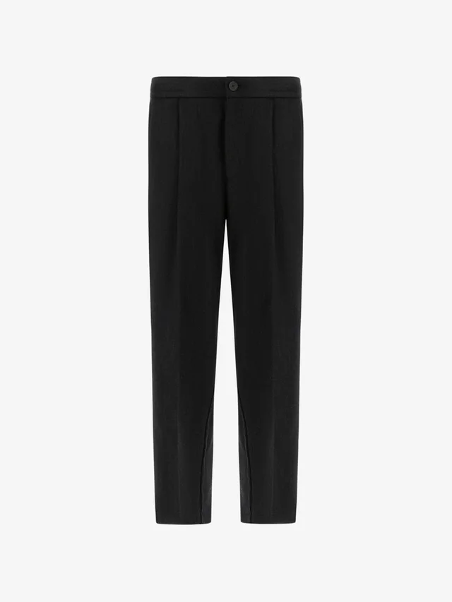 Herno wool-twill pleated trousers, photo 2 of 5 from SENSER