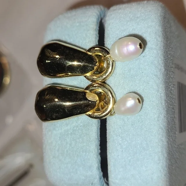 Women's Vintage Stamped Givenchy Clip-On Earrings in gold|white from Poshmark