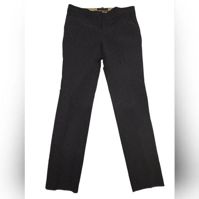 Etro Print Dress Pants Made In Italy Sz 44 in black|purple from Poshmark