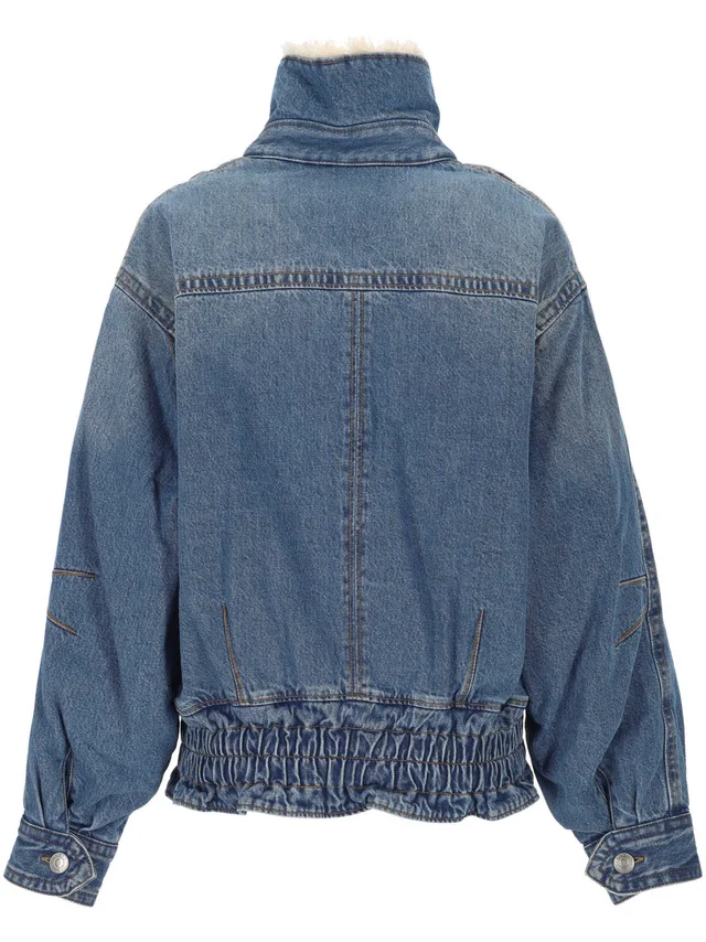 Isabel Marant Valineo Shearling Denim Jacket, photo 2 of 3 from SENSER