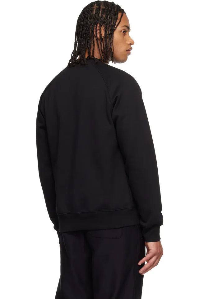 Carhartt Work In Progress Black Chase Sweatshirt, photo 3 of 4 from SSENSE