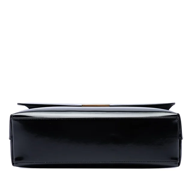 Black Saint Laurent Patent Le 90 Shoulder Bag in Black Patent leather from Designer Revival, photo 2 of 2
