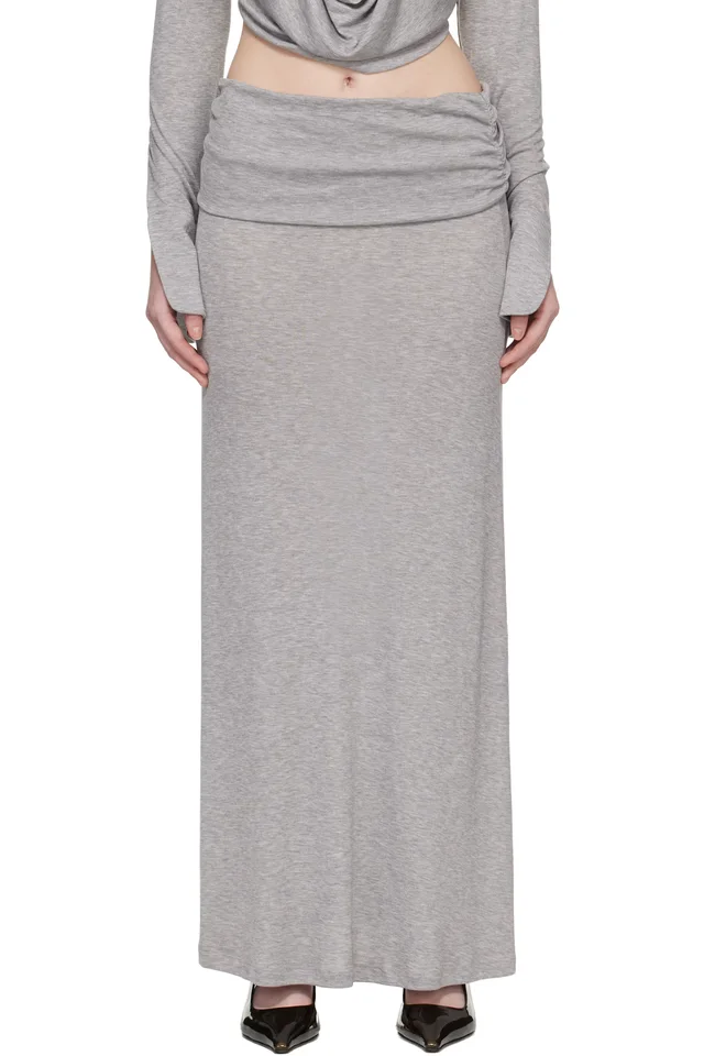 Aya Muse Gray Feyra Midi Skirt from SSENSE, photo 1 of 1