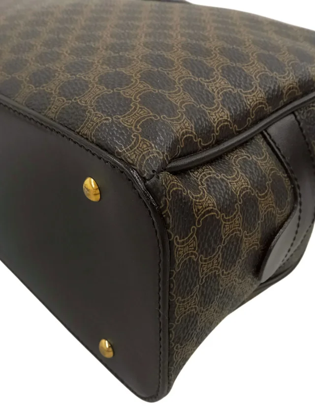 Celine Macadam pattern handbag black/brown from VINTAGE QOO TOKYO, photo 7 of 10