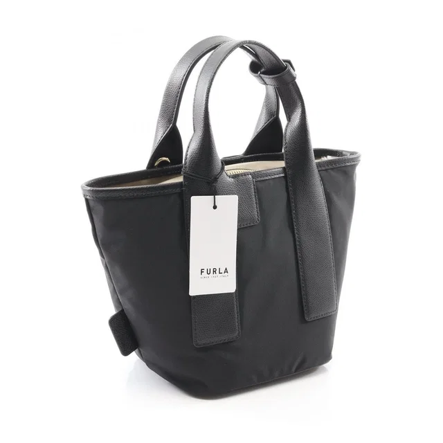 Furla Leather Bag Tote Piuma in black Leather from Poshmark