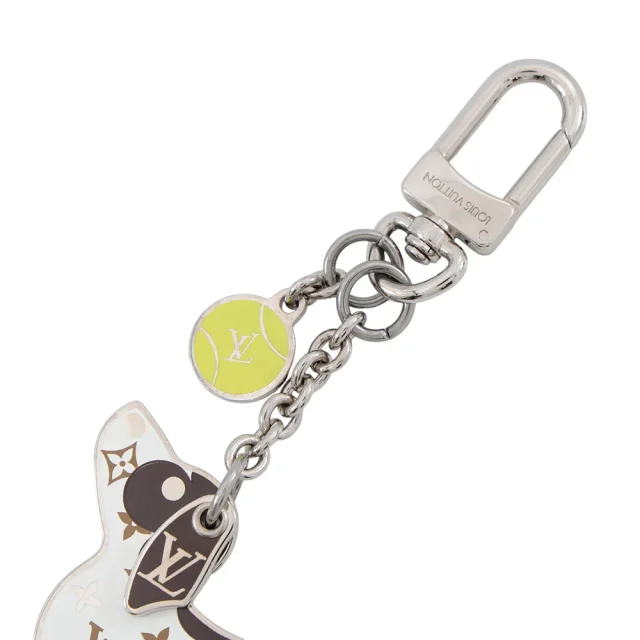 Monogram Bijoux Sac・LV Dog White/BrownM00747 Metal in White from GALLERY RARE, photo 4 of 9