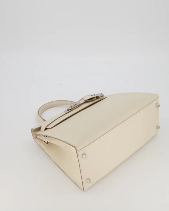 HOT* Hermès Kelly 28 Sellier Bag in White Epsom leather from Sellier, photo 18 of 20