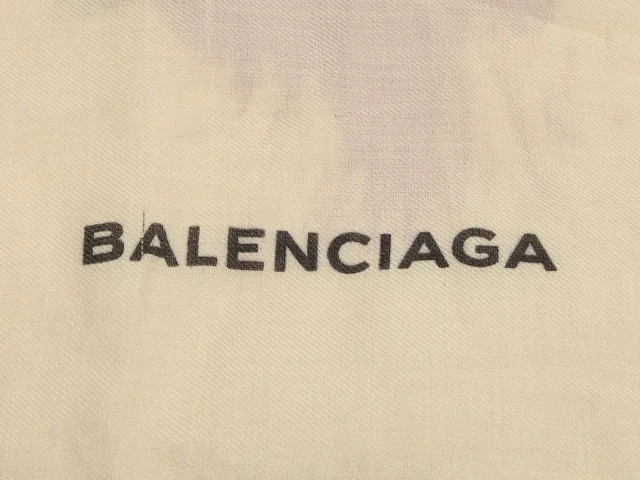 Balenciaga and Purple Cashmere Shawl in White Cashmere from Ann's Fabulous Finds, photo 2 of 5