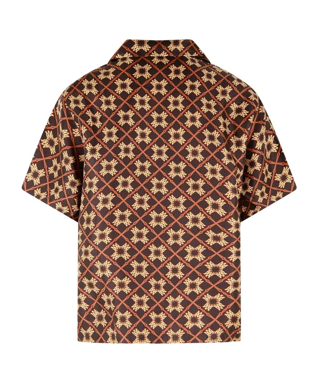 Amiri 'MA QUAD' BROWN SILK SHIRT, photo 3 of 3 from SENSER