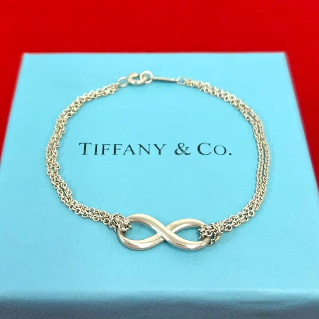 Tiffany & Co. Vintage Infinity Bracelet 925 Sterling Silver Chain in Silver from The Reluxe