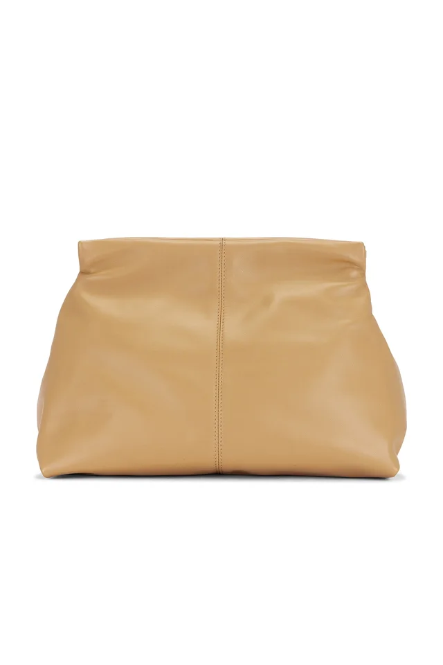 Flattered Clay Clutch in Biscotti Leather, photo 2 of 4 from REVOLVE (Canada)