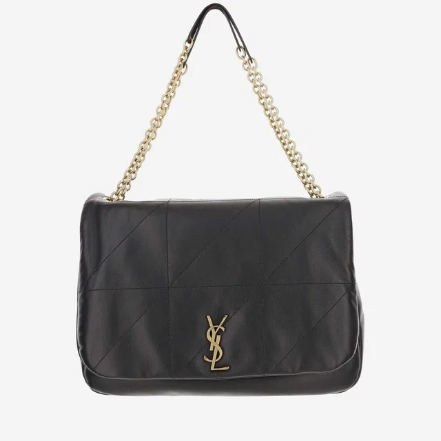 Saint Laurent Quilted Lambskin Shoulder Bag — Black in Black Lambskin from HEWI