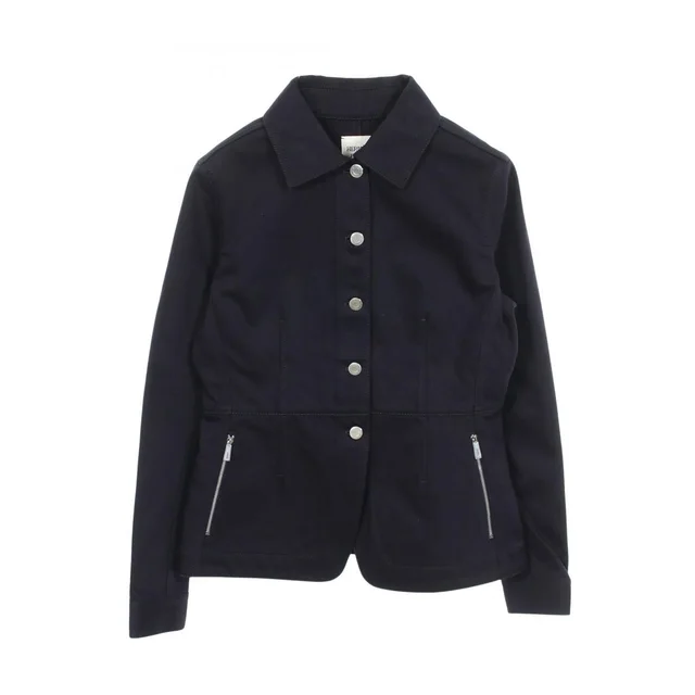Hermès Denim Jacket Sellier Buttons Navy Cotton in Navy Denim from The Reluxe