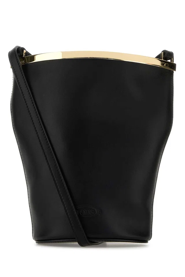Tod's Secchiello Bucket Bag — Black 1calfskintgl in Black Calfskin from HEWI