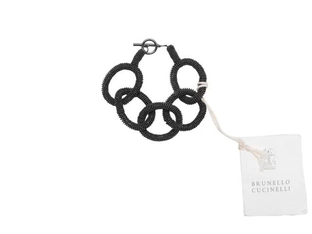 Gunmetal Brunello Cucinelli Monili Link Bracelet from Designer Revival