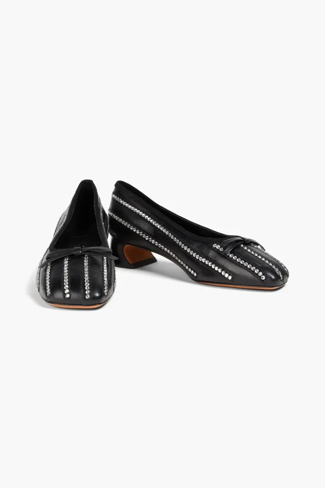 3.1 Phillip Lim ID Soft Crystal-Embellished Leather Pumps, photo 2 of 8 from THE OUTNET