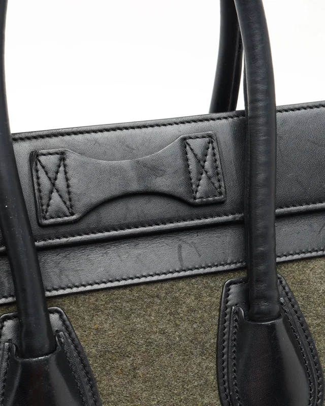 Celine Luggage Micro Bag in Canvas from A Retro Tale, photo 6 of 9
