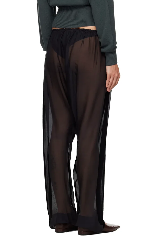 Paloma Wool Black Londres Trousers, photo 3 of 4 from SSENSE