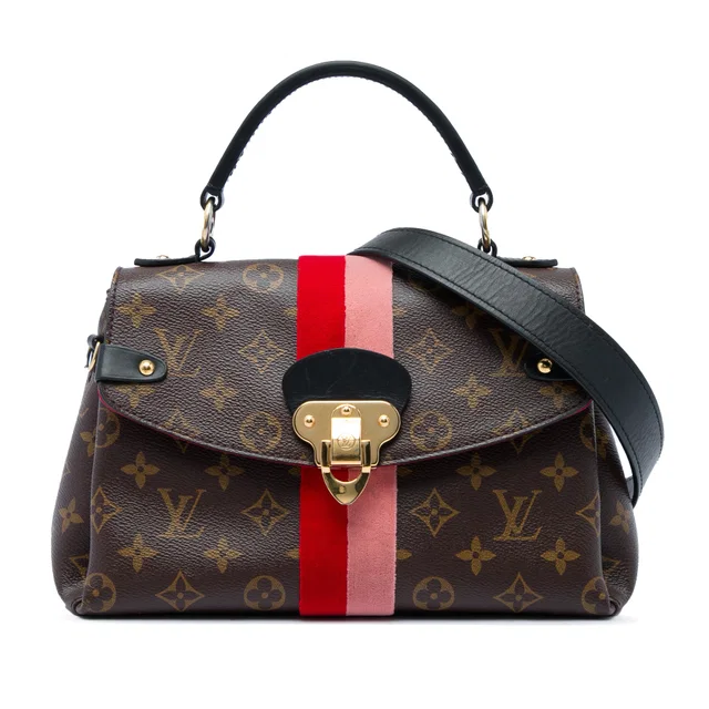 Brown Louis Vuitton Monogram Georges BB Satchel in Brown Coated canvas from Designer Revival
