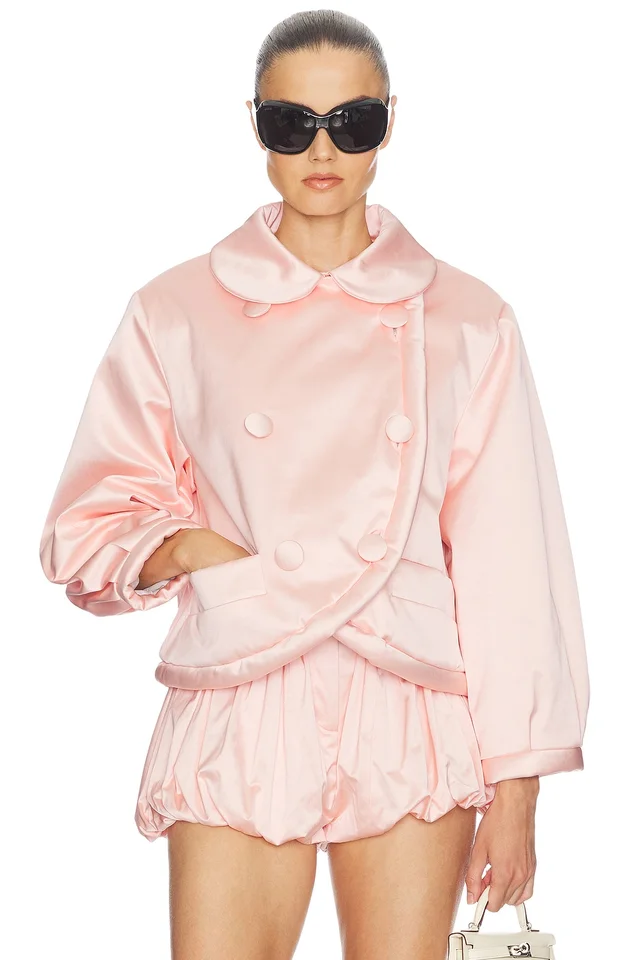 Helsa Sateen Puff Jacket in Pink from REVOLVE (Canada), photo 1 of 1